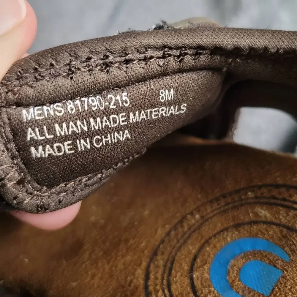 Nunn Bush Dual Comfort Mens Strap Sandals Brown Leather Outdoor Size 8